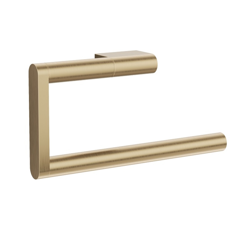 Product Cut out image of the Crosswater MPRO Brushed Brass Towel Ring
